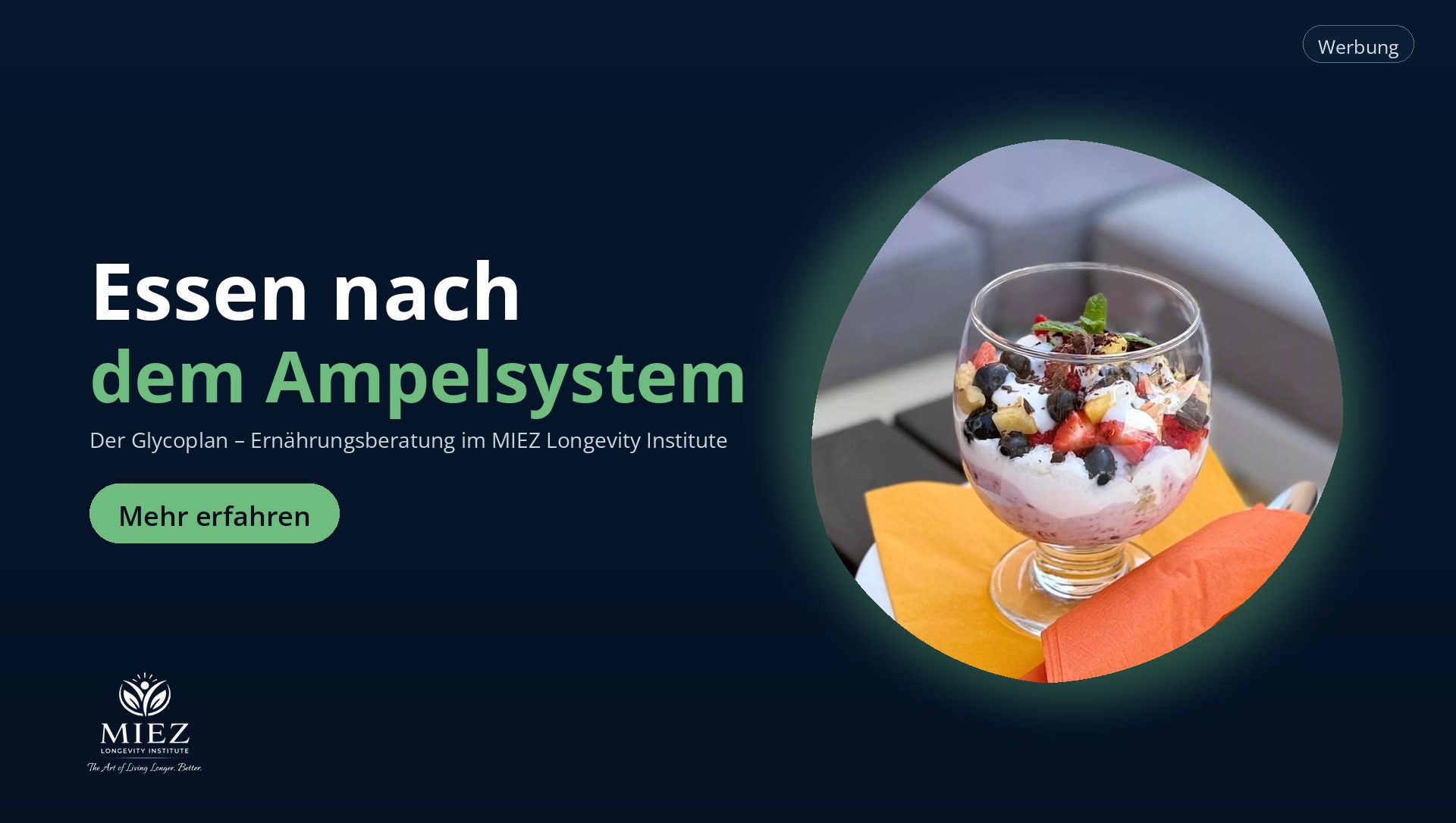 MIEZ Longevity Institute – Ernährungsberatung mit dem Glycoplan