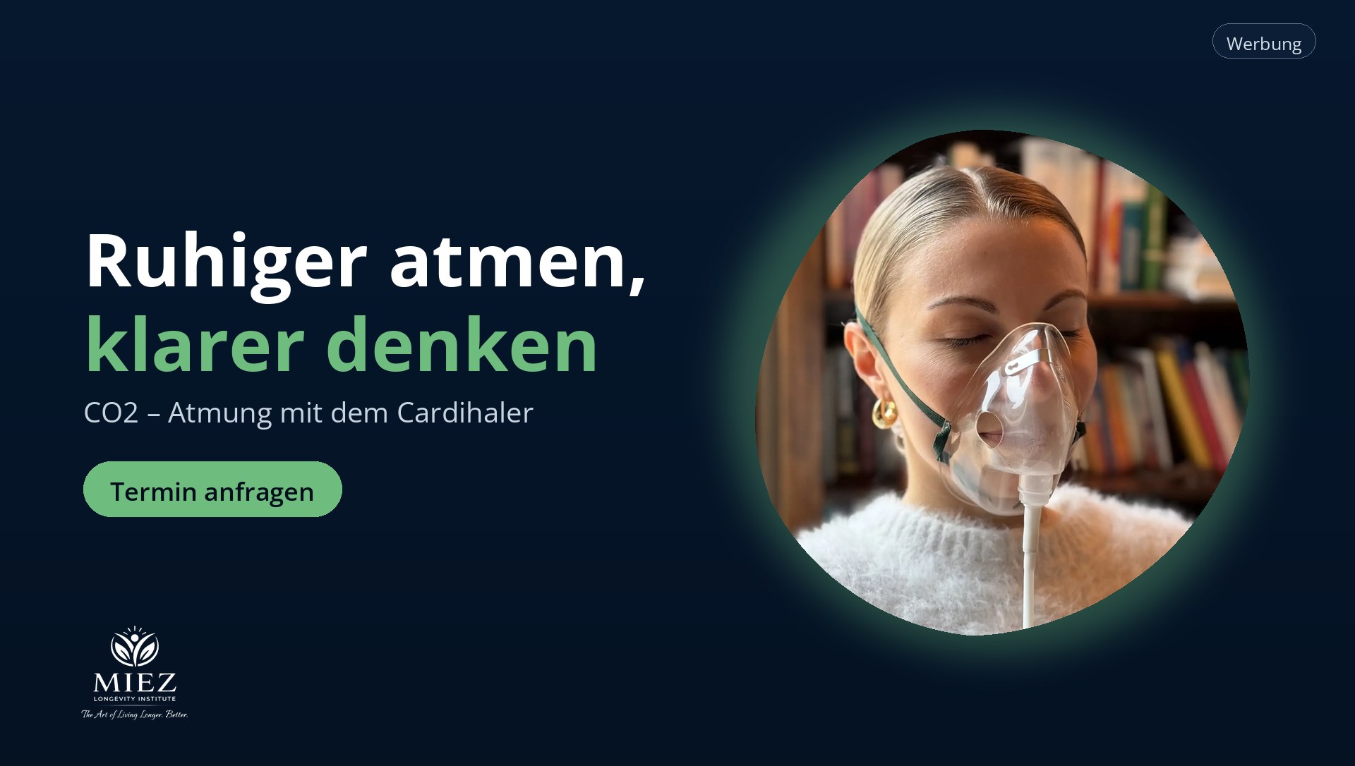 MIEZ Longevity Institute – CO2-Atmung mit dem Cardihaler