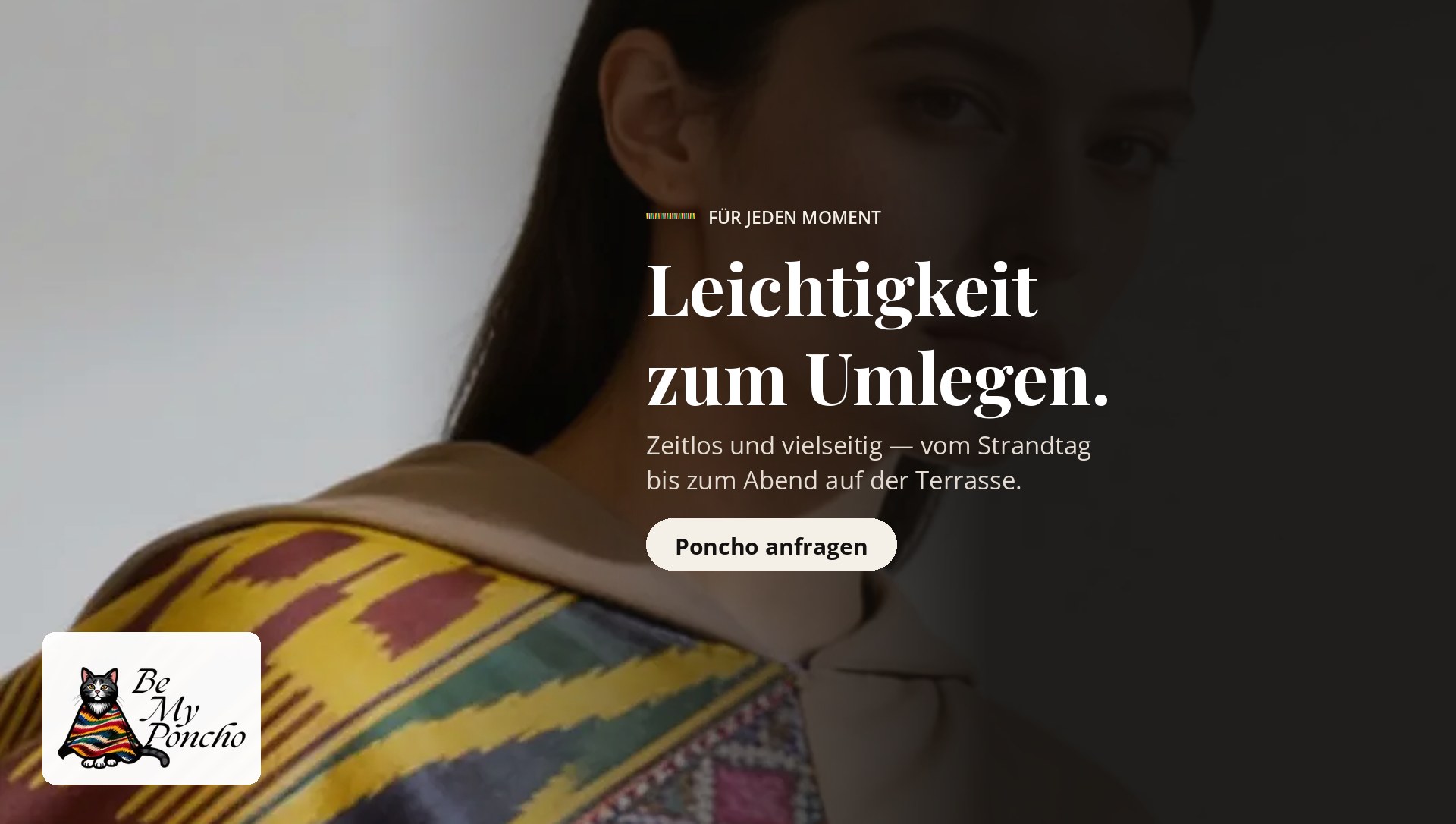 BeMyPoncho – Lange Abende draußen: Der Poncho als Lieblingsstück der Terrassensaison